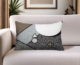 Zestra Abstract Reversible Indoor/Outdoor Lumbar Pillow