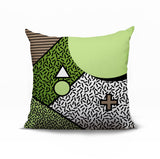 Zestra Abstract Reversible Indoor/Outdoor Square Pillow