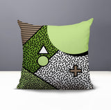 Zestra Abstract Reversible Indoor/Outdoor Square Pillow