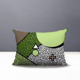 Zestra Abstract Reversible Indoor/Outdoor Lumbar Pillow