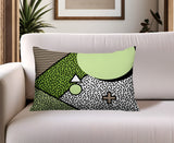 Zestra Abstract Reversible Indoor/Outdoor Lumbar Pillow