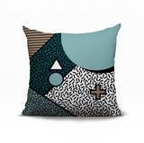 Zestra Abstract Reversible Indoor/Outdoor Square Pillow
