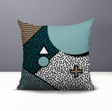 Zestra Abstract Reversible Indoor/Outdoor Square Pillow
