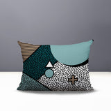 Zestra Abstract Reversible Indoor/Outdoor Lumbar Pillow