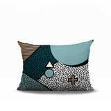 Zestra Abstract Reversible Indoor/Outdoor Lumbar Pillow
