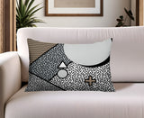 Zestra Abstract Reversible Indoor/Outdoor Lumbar Pillow