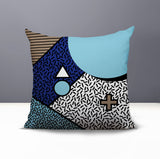 Zestra Abstract Reversible Indoor/Outdoor Square Pillow