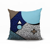 Zestra Abstract Reversible Indoor/Outdoor Square Pillow
