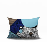 Zestra Abstract Reversible Indoor/Outdoor Lumbar Pillow