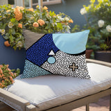 Zestra Abstract Reversible Indoor/Outdoor Lumbar Pillow