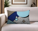 Zestra Abstract Reversible Indoor/Outdoor Lumbar Pillow