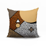 Zestra Abstract Reversible Indoor/Outdoor Square Pillow