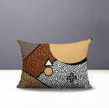 Zestra Abstract Reversible Indoor/Outdoor Lumbar Pillow