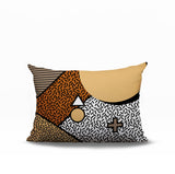 Zestra Abstract Reversible Indoor/Outdoor Lumbar Pillow