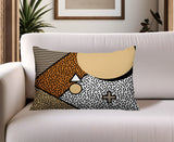 Zestra Abstract Reversible Indoor/Outdoor Lumbar Pillow