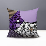 Zestra Abstract Reversible Indoor/Outdoor Square Pillow