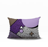 Zestra Abstract Reversible Indoor/Outdoor Lumbar Pillow