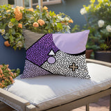 Zestra Abstract Reversible Indoor/Outdoor Lumbar Pillow