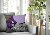 Zestra Abstract Reversible Indoor/Outdoor Square Pillow