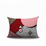 Zestra Abstract Reversible Indoor/Outdoor Lumbar Pillow