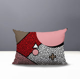Zestra Abstract Reversible Indoor/Outdoor Lumbar Pillow