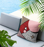 Zestra Abstract Reversible Indoor/Outdoor Lumbar Pillow