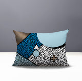 Zestra Abstract Reversible Indoor/Outdoor Lumbar Pillow