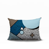 Zestra Abstract Reversible Indoor/Outdoor Lumbar Pillow