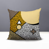 Zestra Abstract Reversible Indoor/Outdoor Square Pillow