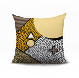 Zestra Abstract Reversible Indoor/Outdoor Square Pillow