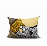 Zestra Abstract Reversible Indoor/Outdoor Lumbar Pillow