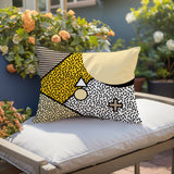 Zestra Abstract Reversible Indoor/Outdoor Lumbar Pillow
