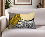 Zestra Abstract Reversible Indoor/Outdoor Lumbar Pillow