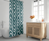 Zig Zaggy Shower Curtain