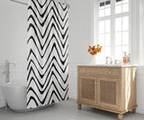 Zig Zaggy Shower Curtain