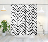 Zig Zaggy Shower Curtain