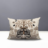 Zim Leopard Reversible Indoor/Outdoor Lumbar Pillow in Beige - Size 25x18