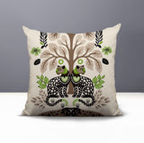Zim Leopard Reversible Indoor/Outdoor Square Pillow in Chartreuse - Size 20x20