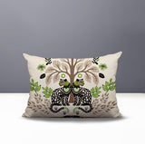 Zim Leopard Reversible Indoor/Outdoor Lumbar Pillow in Chartreuse - Size 25x18