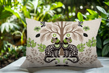 Zim Leopard Reversible Indoor/Outdoor Lumbar Pillow in Chartreuse - Size 25x18