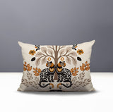 Zim Leopard Reversible Indoor/Outdoor Lumbar Pillow in Orange - Size 25x18