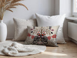 Zim Leopard Reversible Indoor/Outdoor Lumbar Pillow in Red - Size 25x18
