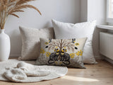 Zim Leopard Reversible Indoor/Outdoor Lumbar Pillow in Yellow - Size 25x18