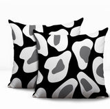 Ziny Zebra Print Indoor/Outdoor Reversible Square Pillow