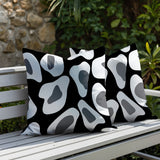 Ziny Zebra Print Indoor/Outdoor Reversible Square Pillow