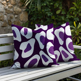 Ziny Zebra Print Indoor/Outdoor Reversible Square Pillow