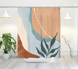 Zizi Shower Curtain in Orange