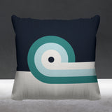 Zobo Abstract Reversible Indoor/Outdoor Square Pillow