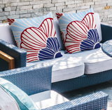 Zora Floral Reversible Indoor/Outdoor Square Pillow