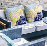 Zora Floral Reversible Indoor/Outdoor Square Pillow